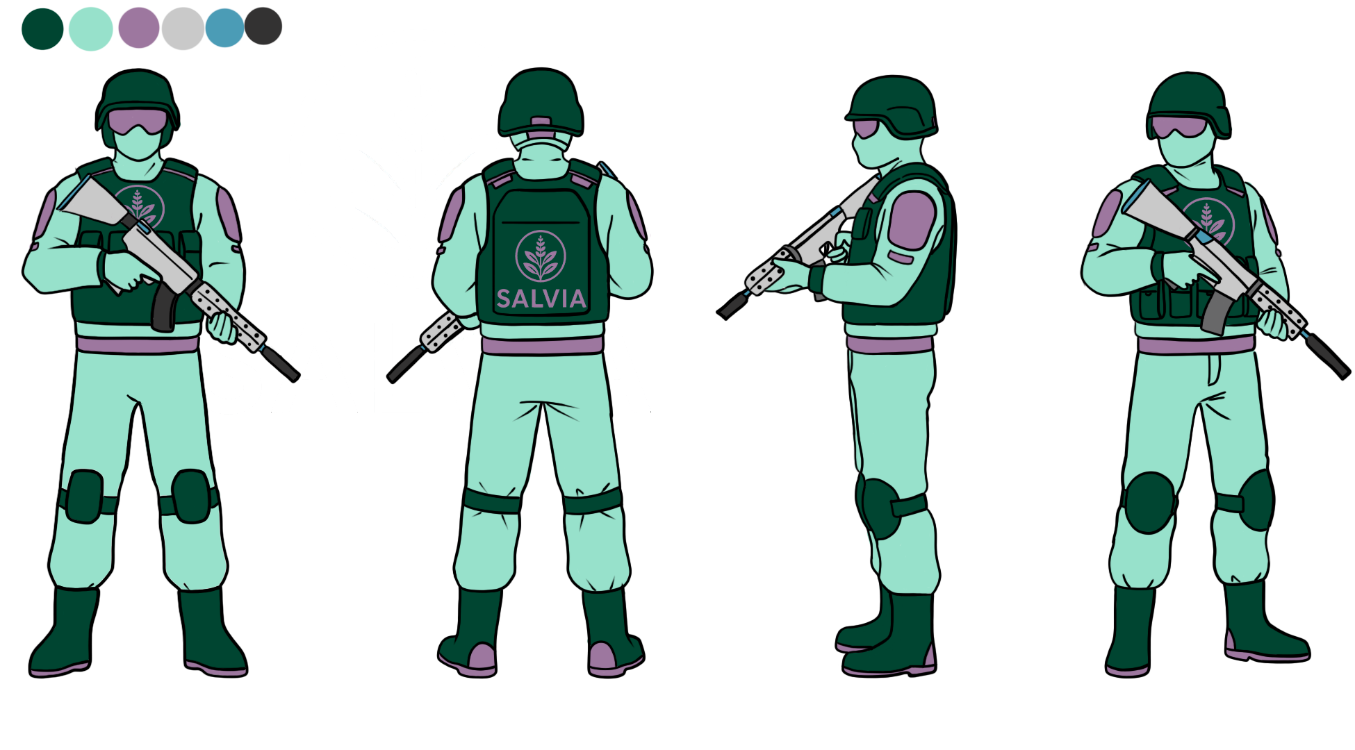 Turn Around Soldado Salvia